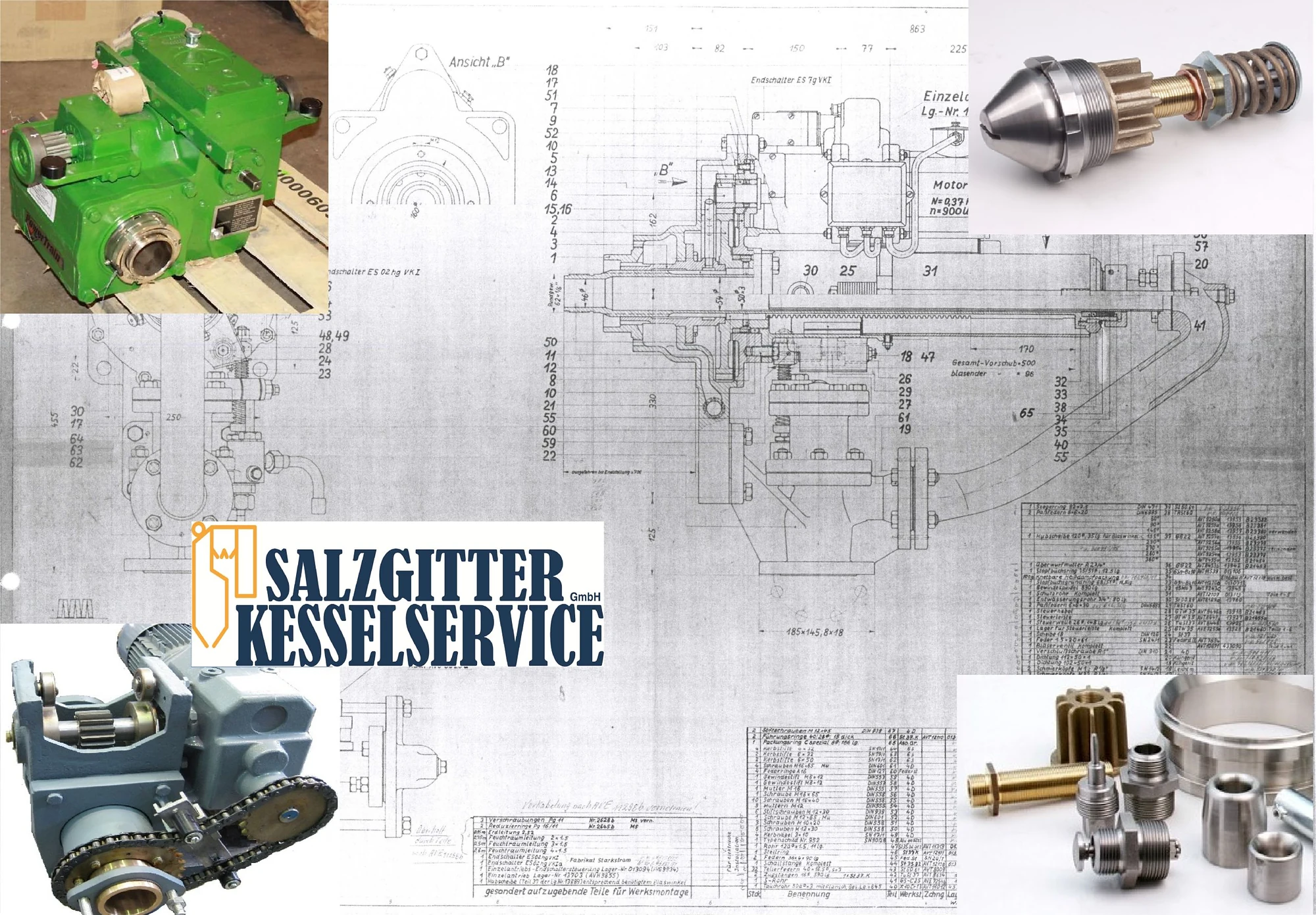 Nachgefertigtes Rußbläser-Bauteil